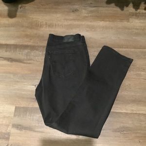 Levi black label classic straight size 10 black jeans